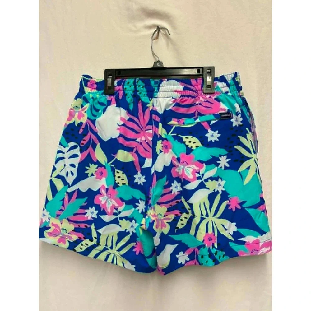 Chubbies Classic Swim Trunks Mens M Blue Tropical Floral 5.5